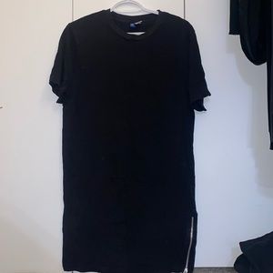 H&M Black T-shirt Dress